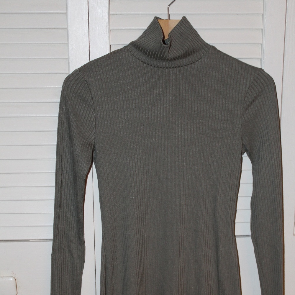 Urban Outfitters Body Con Ribbed Turtleneck Dress